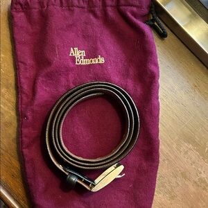 Allen Edmonds Dark Brown Leather Belt
